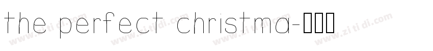 the perfect christma字体转换